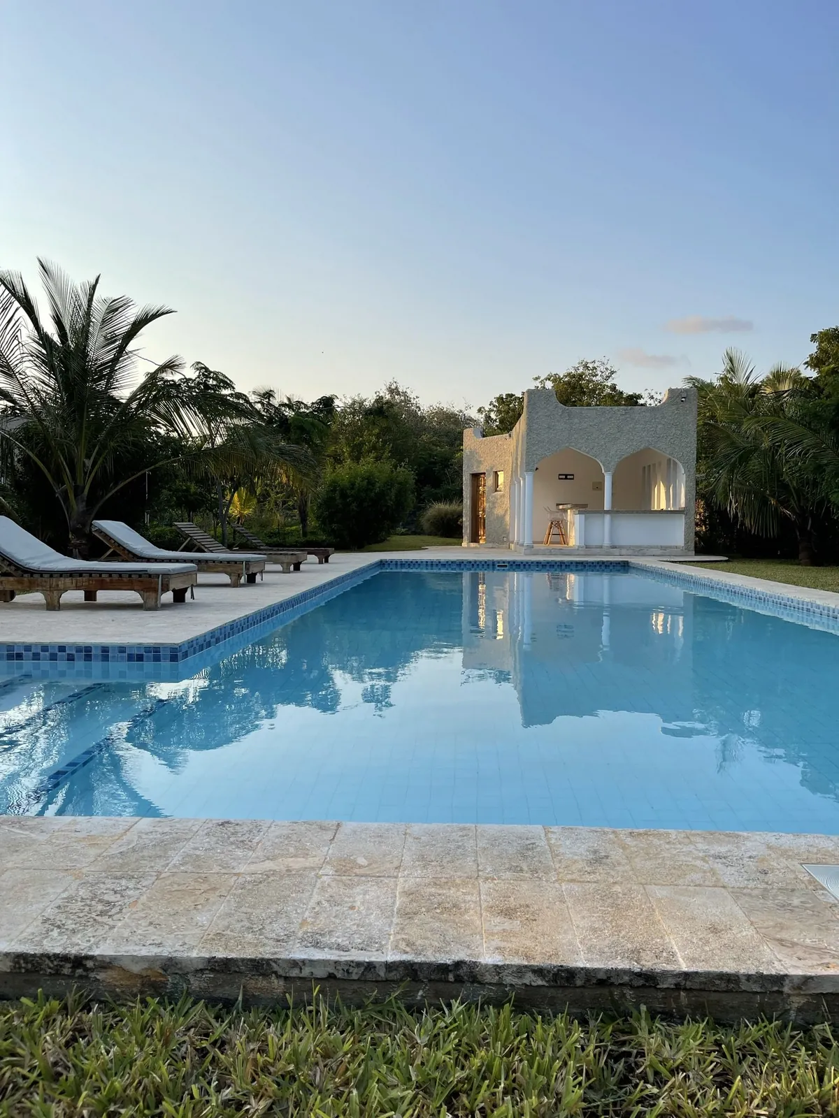 Mature garden and pool at a Lavington home, Nairobi