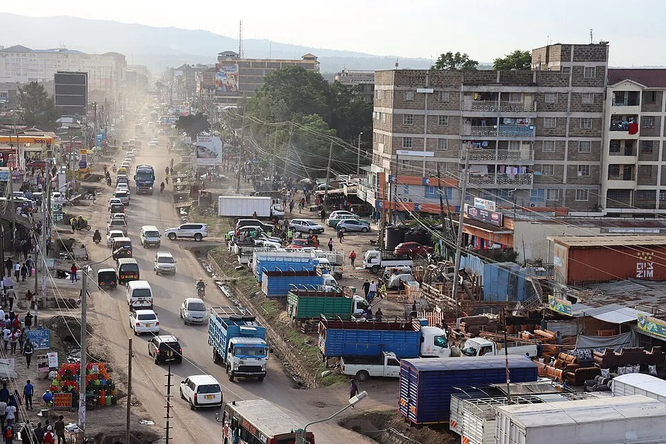 Ongata Rongai town centre along Magadi Road