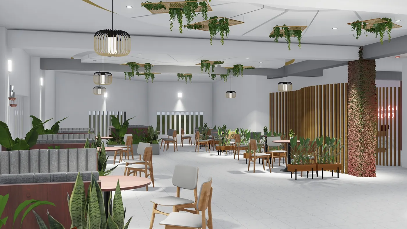 After: rooftop cafe and bar terrace at dusk overlooking Nairobi, Ruaka